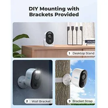 REOLINK Argus 3 Spotlight Security Camera Wireless Outdoor Wire-Free Battery/Solar Powered, PIR Motion Activated Video Record, 1080P Night Vision, Two-Way Talk, Built-in Siren, for Home Surveillance