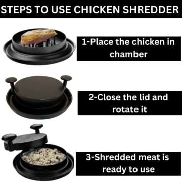 Chicken Shredder For Kitchen, Chicken Shredder Tool, Meat Shredder For Kitchen, Chicken Shredder Too...