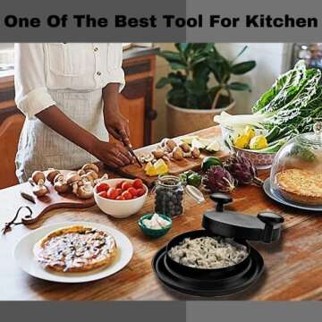 Chicken Shredder For Kitchen, Chicken Shredder Tool, Meat Shredder For Kitchen, Chicken Shredder Tool Twist, Chicken Grinder For Kitchen. Food Grinder and Meat Grinder. (black)