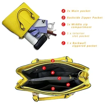 JHVYF Casual Top Handle Handbag Purse for Women