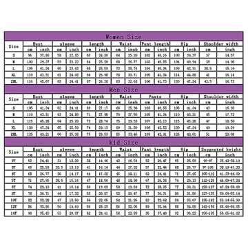 Family Matching Christmas Pajamas Set Cotton Xmas Deer Holiday Pajamas Sleepwear Dad Mom Kids PJs (M...