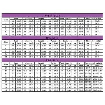 Family Matching Christmas Pajamas Set Cotton Xmas Deer Holiday Pajamas Sleepwear Dad Mom Kids PJs (M...