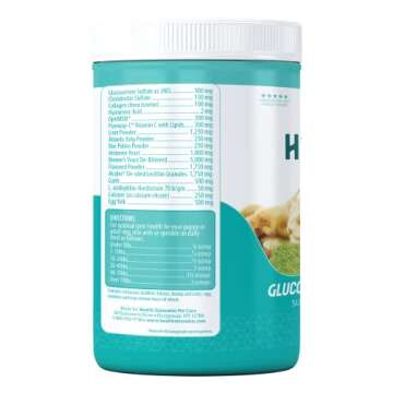 Health Extension Chondroitin with Glucosamine for Dogs, 16oz - Arthritis Pain Relief, Joint & Hip Su...