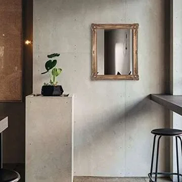 WRAPACK Vintage Mirror for Living Room Bedroom Wall Decor, Baroque Vanity Makeup Mirror