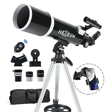 Telescope for Adults & Beginners - 80mm Aperture, 600mm, Multi-Coated, Phone Adapter