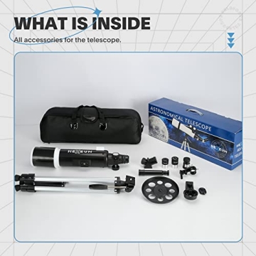 80mm Telescope for Adults & Beginners - Multi-Coated