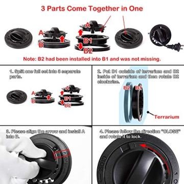 Durable 67 Gallon Reptile Terrarium with Sliding Doors