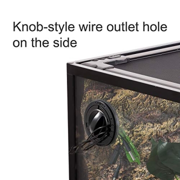 Durable 67 Gallon Reptile Terrarium with Sliding Doors