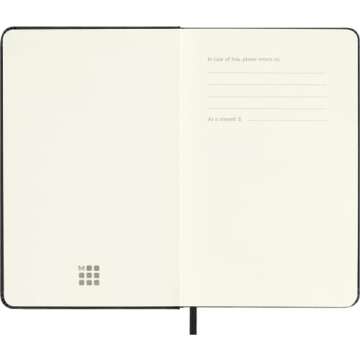 Moleskine Classic Collection Hard Cover Notebook, 1-Subject, Dotted Rule, Black Cover, 5.5 x 3.5 Sheets
