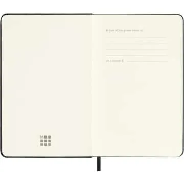 Moleskine Classic Collection Hard Cover Notebook, 1-Subject, Dotted Rule, Black Cover, 5.5 x 3.5 Sheets