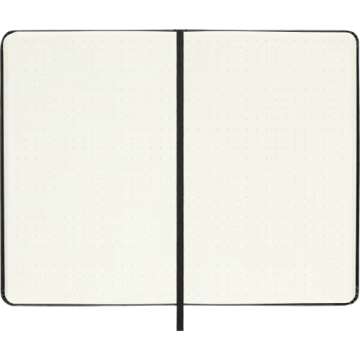 Moleskine Classic Collection Hard Cover Notebook, 1-Subject, Dotted Rule, Black Cover, 5.5 x 3.5 Sheets