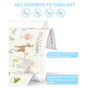 Babebay 40 Pack Disposable Baby Placemats - Hygienic & Fun