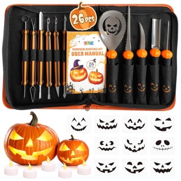 ZIZZ Pumpkin Carving Tools Set for Halloween Fun