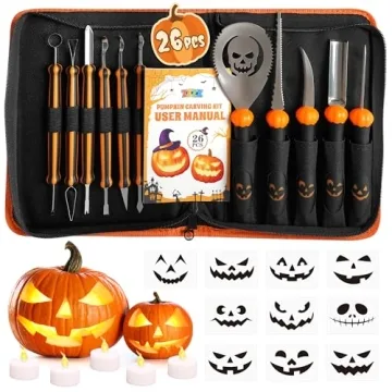 ZIZZ Pumpkin Carving Tools Set for Halloween Fun
