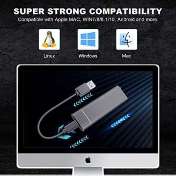 External Hard Drive 2TB - USB 3.1 for PC, Mac, Laptop