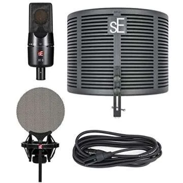 SE ELECTRONICS - X1 S Microphone with Reflection Filter X, Shockmount and Cable Pack