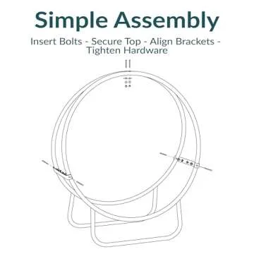 Sunnydaze Durable 48-Inch Firewood Rack for Outdoor Use