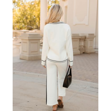 ZESICA Women's Cozy Knit Lounge Two-Piece Set