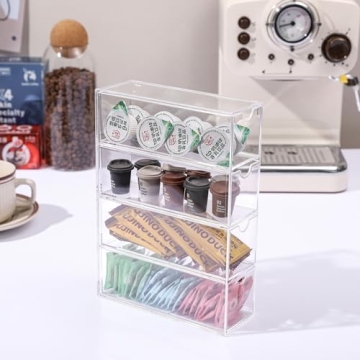 Acrylic Stackable Drawer 4 Small Drawers Organizer