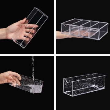 Acrylic Stackable Drawer 4 Small Drawers Organizer