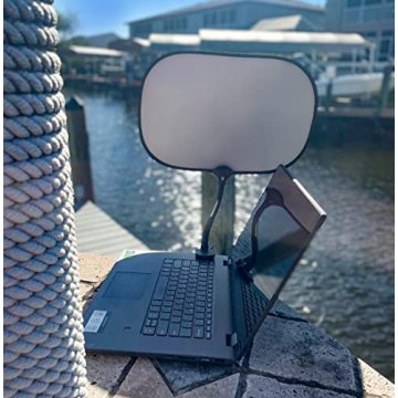 TopShade Laptop Sun Shade - Portable and Adjustable Light Blocker