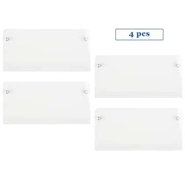 lesolar 4Pcs Wall Mount Magazine Holder Clear Acrylic Brochure Holder Hanging Bookshelf Magazine Rac...