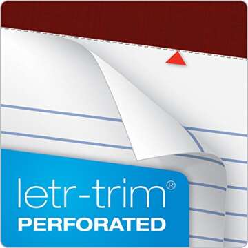 TOPS Legal Pads 6 Pack Docket Gold Premium Quality Wide Ruled