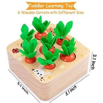 AOJOYS Montessori Carrot Harvest Game for Toddlers
