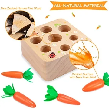 AOJOYS Montessori Carrot Harvest Game for Toddlers