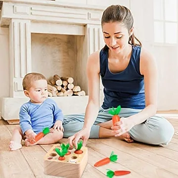 AOJOYS Montessori Carrot Harvest Game for Toddlers