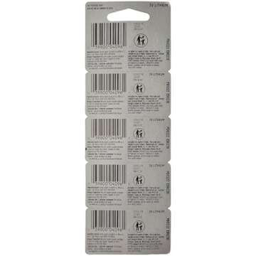 Energizer CR1632 3V Lithium Coin Battery Pack - 5 Count