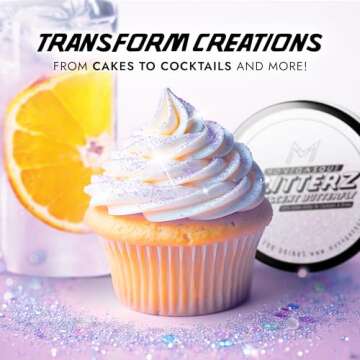 Premium MONÉGASQUE Edible Glitter for Stunning Cocktails