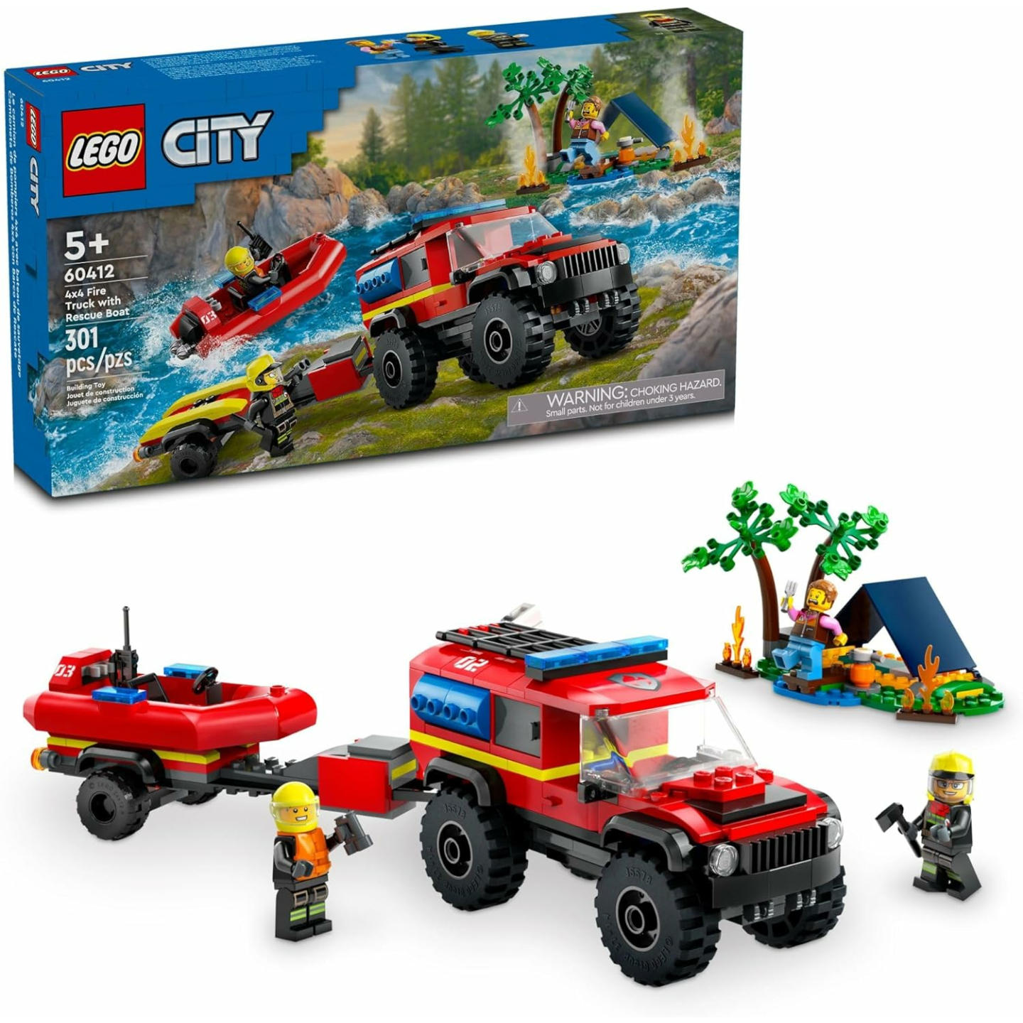 LEGO City Fire Truck & Rescue Toy Set for Kids
