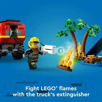 LEGO City Fire Truck & Rescue Toy Set for Kids