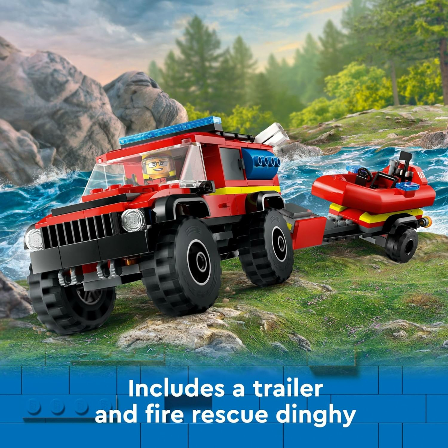 LEGO City Fire Truck & Rescue Toy Set for Kids
