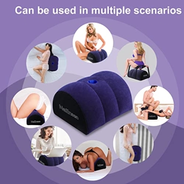 Multifunctional Inflatable Half Moon Pillow for Couples