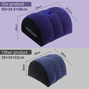 Multifunctional Inflatable Half Moon Pillow for Couples