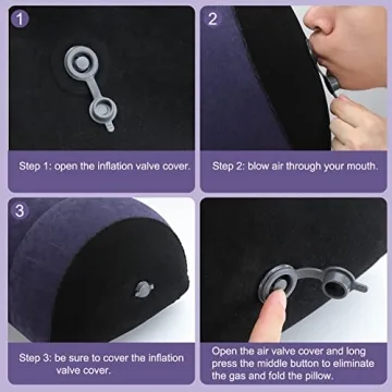 Multifunctional Inflatable Half Moon Pillow for Couples