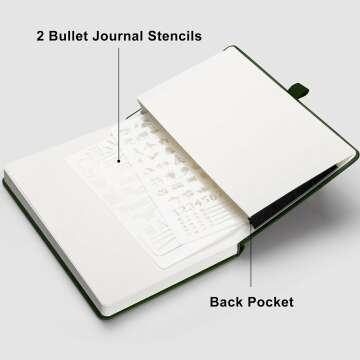 RETTACY A5 Bullet Dotted Journal 2-Pack