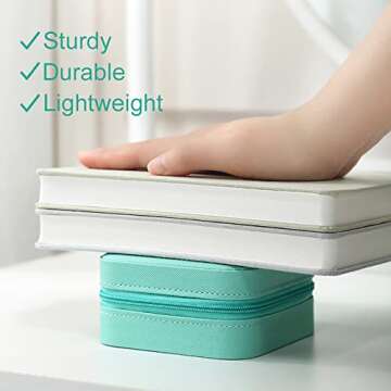 Western Jewelry Organizer Box Cowgirl Cow Print Travel Small Portable Jewelry Case for Country Girl Yellowstone Gift