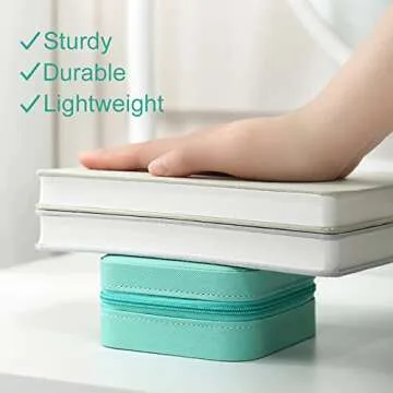 Western Jewelry Organizer Box Cowgirl Cow Print Travel Small Portable Jewelry Case for Country Girl Yellowstone Gift