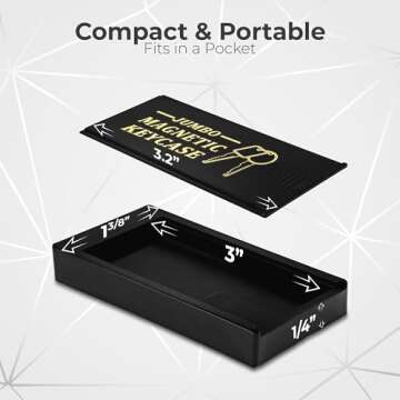 Secure Magnetic Key Holder for Home & Car - RamPro