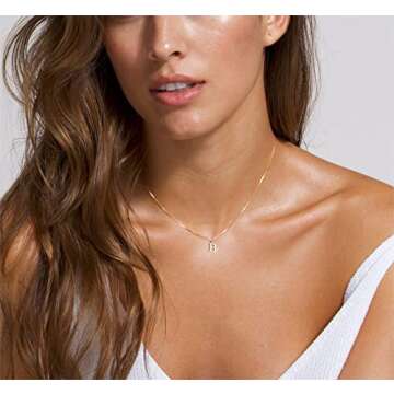 Foxgirl Gold Initial Necklace for Trendy Personalized Style