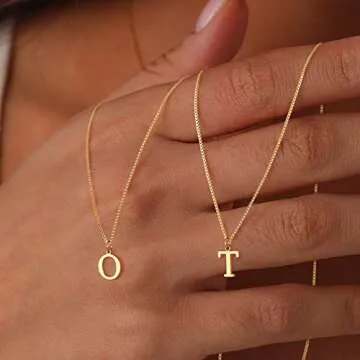 Foxgirl Gold Initial Necklace for Trendy Personalized Style