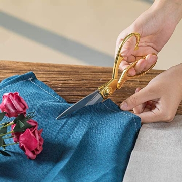 SIRMEDAL Professional Heavy Duty Tailor Scissors Gold