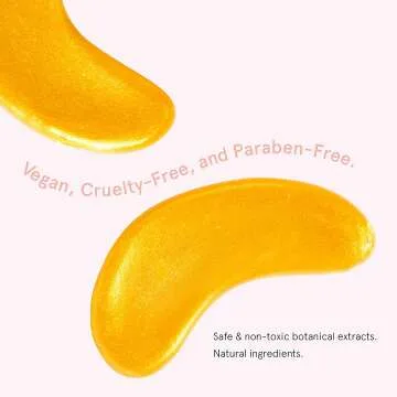 Vegan Gold Under Eye Mask - Reduce Puffiness & Dark Circles