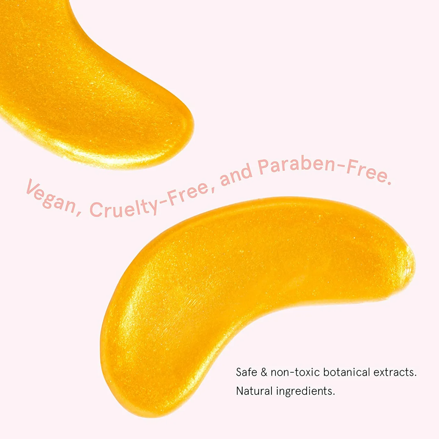 Vegan Gold Under Eye Mask - Reduce Puffiness & Dark Circles