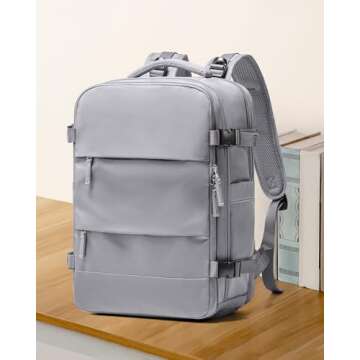 coowoz Large Travel Backpack For Women Men,Carry On Backpack,Hiking Backpack Waterproof Outdoor Spor...