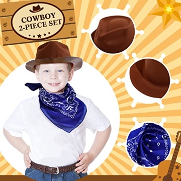 Cowboy Hat and Bandana Set for Themed Parties