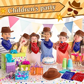 Cowboy Hat and Bandana Set for Themed Parties